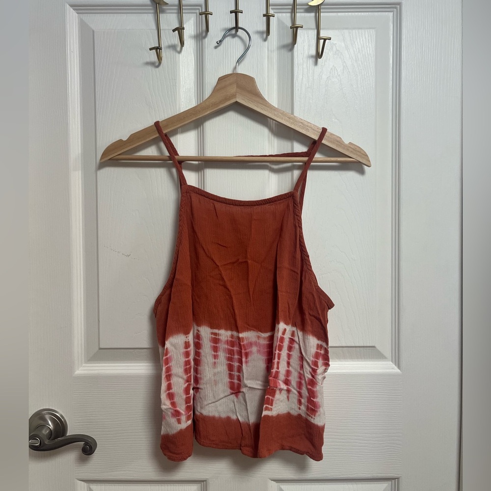 Mossimo Supply Co. Orange White and Pink Tie Dye Crop Tank 💕🧡